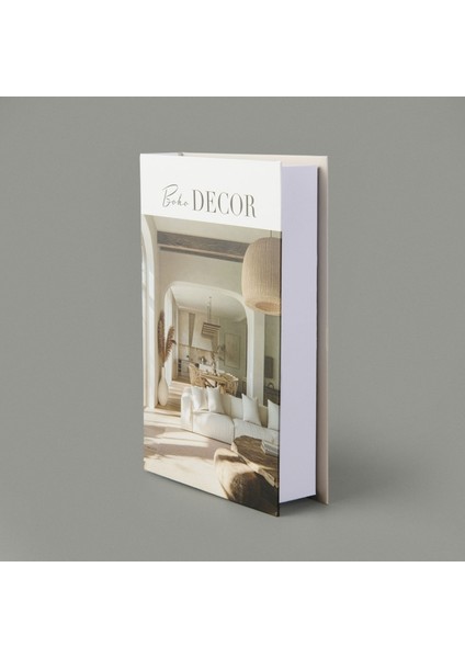 Boho Decor Dekoratif Kutu - Beyaz / Krem - 27 cm