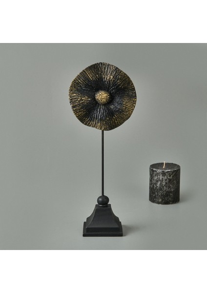 Begonvil Dekor - Siyah / Gold - 32 cm fiyatları