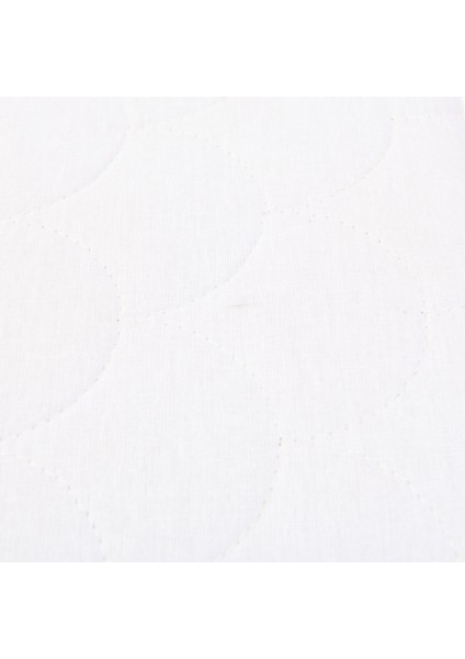 Dalga Kapitoneli Yastık Alezi - Beyaz - 50X70 cm