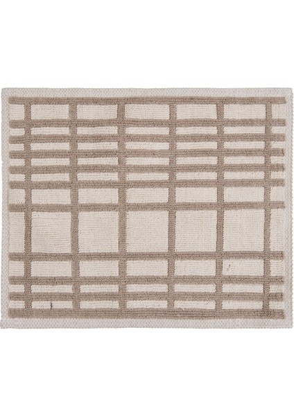 Soft Roger 2'li Banyo Paspası - Ekru / Bej - 60X100 cm + 50X60 cm fiyatları