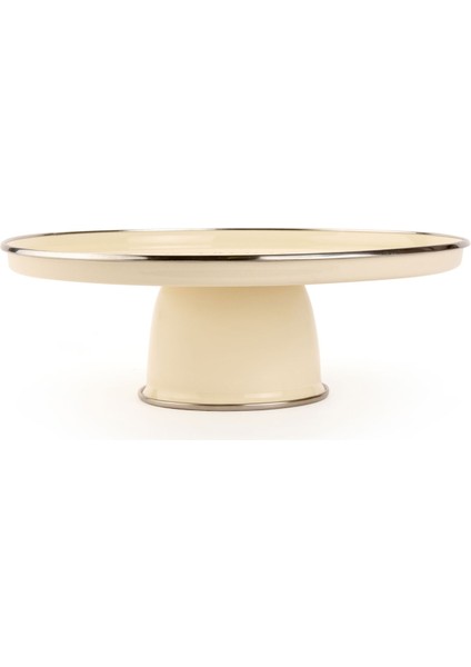 Emaye Büyük Servis Standı - Krem - 31X11 cm fiyatları