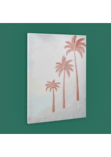 Palm Breeze Kanvas Tablo - Bej - 50X70 cm fiyatları