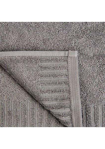 Patte 2'li Havlu Seti - Gri - 30X30 cm