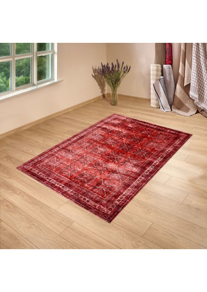 Farah Makine Halısı - Kırmızı - 160X230 cm fiyatları