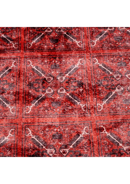 Farah Makine Halısı - Kırmızı - 160X230 cm modelleri