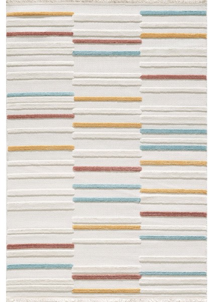 Shibori Laetus Kaymaz Tabanlı Antialerjik Halı - Renkli - 160X230 cm
