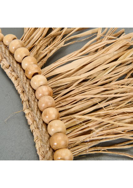 Bead Dekoratif Süs - Bej - 25X35 cm