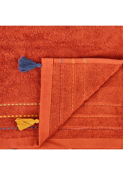 Kybele Yüz Havlusu - Beyaz - 45X65 cm