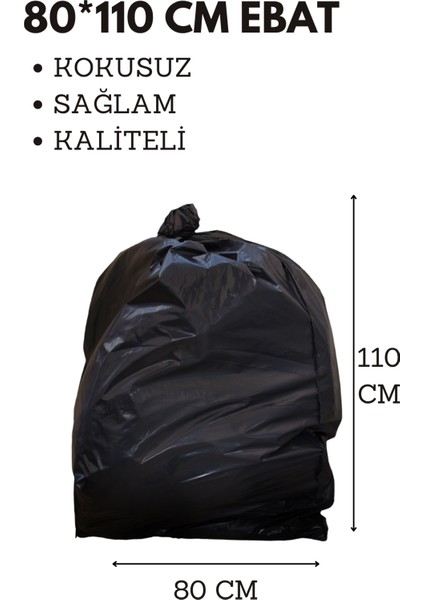 10 Adet 80X110 Siyah Büyük Boy Ultra Kalın Nakliye Torbası Eşya Ev Taşıma Poşeti Taşınma Çuvalı