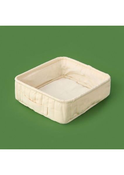 Living Kare Düzenleyici Sepet - Krem - 26X26X8 cm modelleri