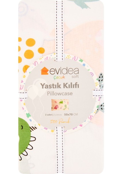 Best 2'li Yastık Kılıfı - Renkli - 50X70 cm
