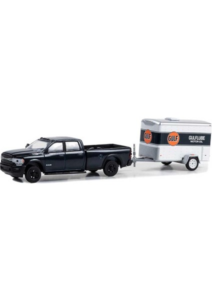 Greenlight 1/64 2023 Ram 2500 With Small Cargo Trailer Model Araba