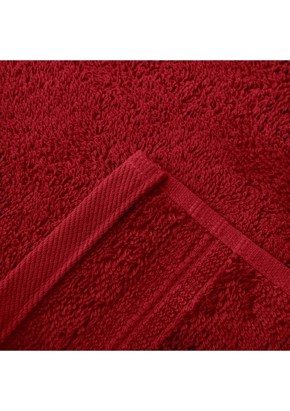 Organik Pamuk Banyo Havlusu - Bordo - 70X130 cm