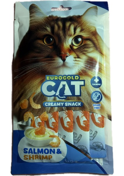 Cat Creamy Snack Tuna&crab Ton Balıklı ve Yengeçli Kedi Ödül Maması 5X15GR
