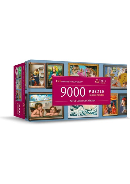81021 9000 Parça Büyük Kalın Karton Organik Kolaj Sanat Çalışmalı Eğlenceli Yapbozlar Yetişkinler ve Çocuklar Için Eğlence 12+ Değil So Classic Sanat Koleksiyonu