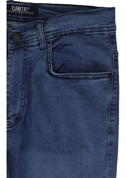 Fistan Store Erkek Açık Mavi Normal Bel Normal Kesim Boru Paça Jean Pantolon modelleri