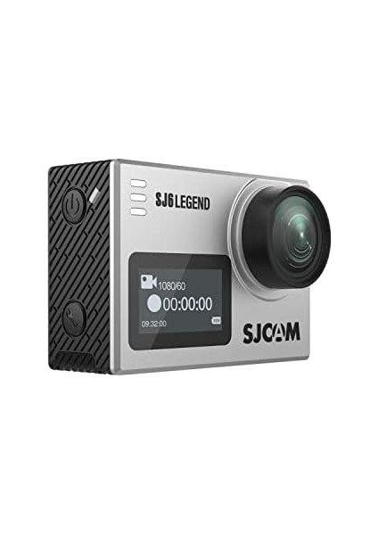 Sj6 Legend Wifi 4K UHD 16MP 166° 2' Dokunmatik Geniş Ekran Sanal Jiroskop Sabitleme 1000MAH Geniş Batarya 240 Fps Ağır Çekim 30 Metre Su Geçirmez Kılıflı Aksiyon Kamerası Gümüş