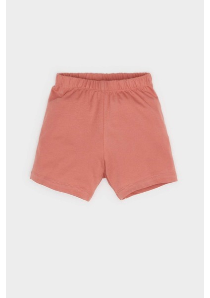 Erkek Bebek 4'lü Pijama Takımı Kısa Kollu Penye Üst Beli Lastikli Şort E1188A525HS