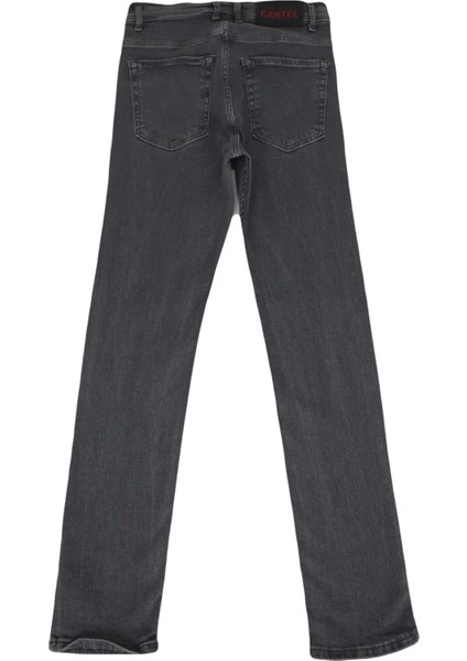 Fistan Store Erkek Gri Normal Bel Dar Kesim Boru Paça Jean Pantolon fırsatları