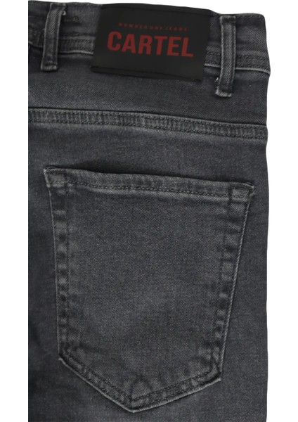 Fistan Store Erkek Gri Normal Bel Dar Kesim Boru Paça Jean Pantolon indirimleri