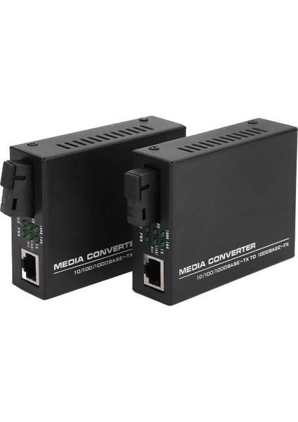 PM-22107 1000 Mbps 3 Km Single Mode Fiber Optik Ethernet Medya Dönüştürücü