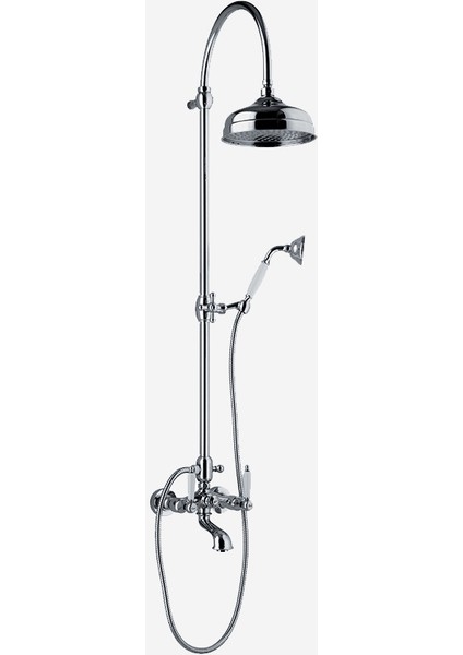 Itlayan Webert Dorian Banyo Bataryasi-Duş Kolonu ve El Duşu Seti̇ Krom