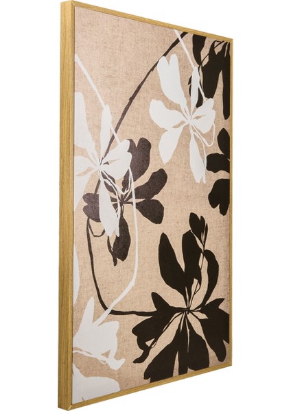 Flora Tablo - Bej / Kahverengi - 90X60 cm fiyatları