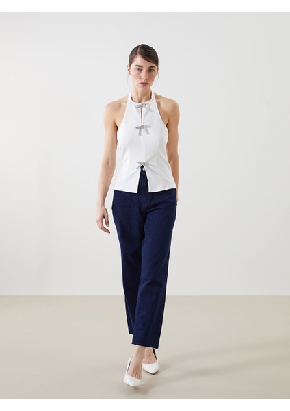 Yeni Sezon Straight Fit Kadin Jean Pantolon - S5LG74Z8