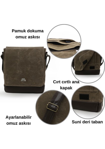 7112 Western Kahverengi Suya Dayanıklı Mumlu Kanvas Postacı Omuz Laptop Okul Çantası modelleri