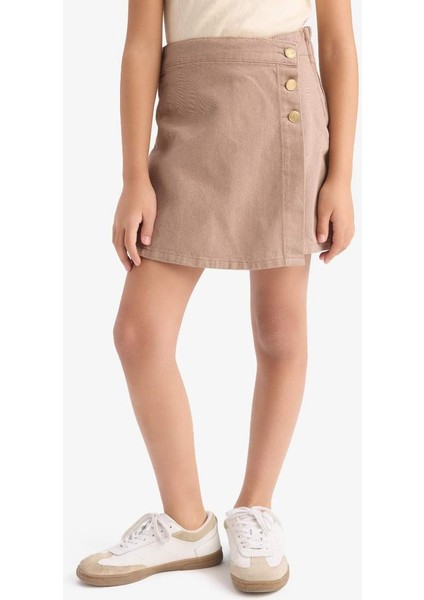 Yeni Sezon Kız Çocuk Gabardin Şort Etek
