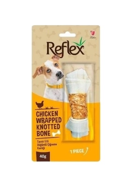 Reflex Tavuk Etli Düğümlü Çiğneme Kemiği Köpek Ödülü 40 gr