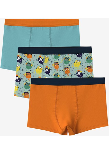 Yeni Sezon Baskili Erkek Cocuk Boxer 3'lu - S5FT58Z4
