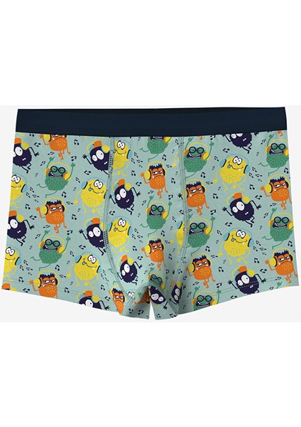 Yeni Sezon Baskili Erkek Cocuk Boxer 3'lu - S5FT58Z4