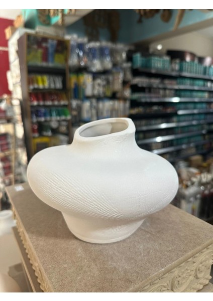 Ham Seramik Asimetrik Vazo