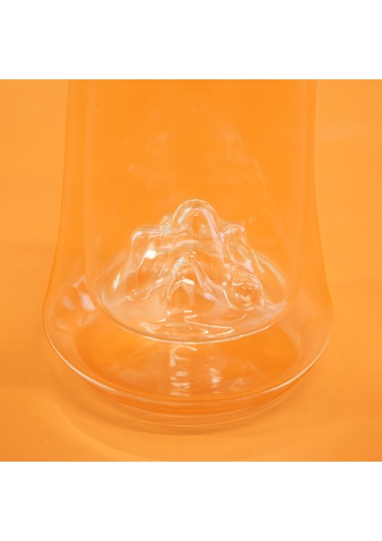 Çift Cidarlı Figürlü Meşrubat Bardağı - Şeffaf - 300 ml