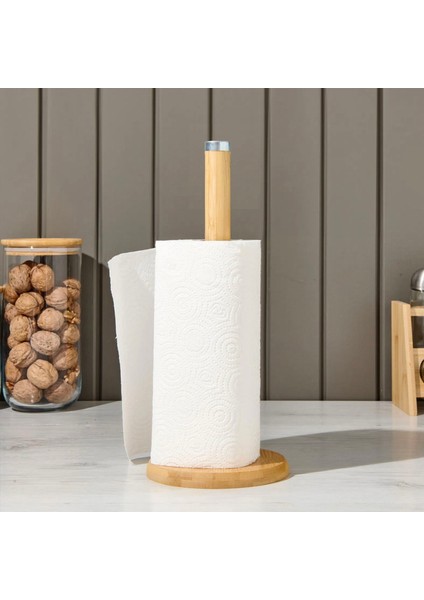 Houseware Kağıt Havlu Tutucu - Kahverengi - 12X31 cm