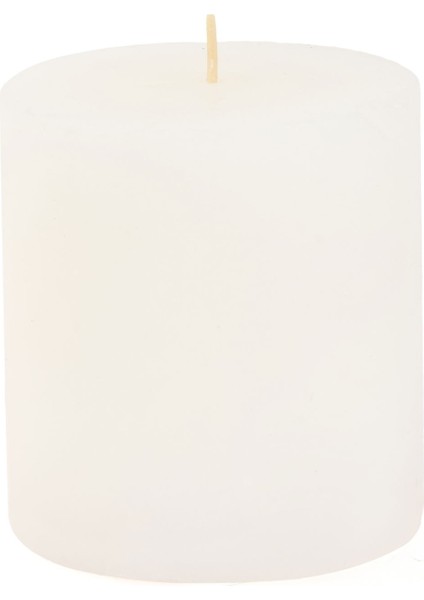 Soft White Küçük Baton Mum - Beyaz - 7x7 cm