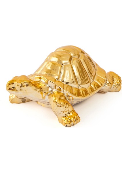 Deco Metalik Kaplumbağa - Gold