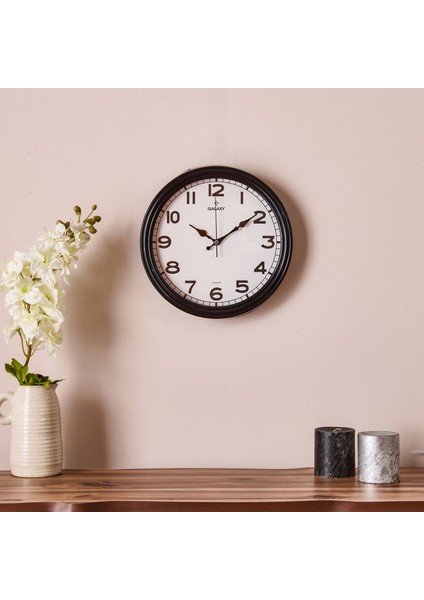 200-K Modern Duvar Saati - Siyah - 30 cm