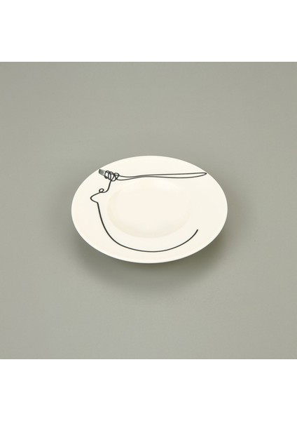 Kitchen Fettuccine Makarna Tabağı - Beyaz - 27 cm modelleri