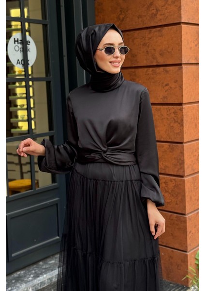 Nurcan Çetin Etekli Takım 10407 Siyah
