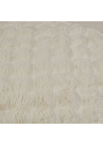 Bubble Yuvarlak Halı - Krem - 100X100 cm