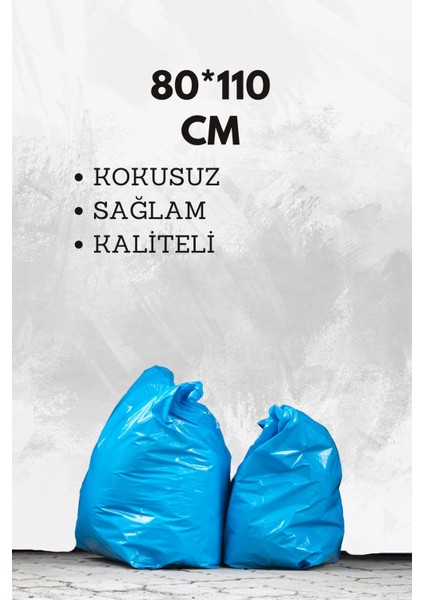 10 Adet 80X110 Mavi Büyük Boy Ultra Kalın Nakliye Torbası Ev Eşya Taşıma Poşeti Taşınma Çuvalı
