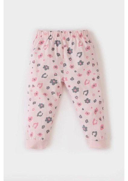 Yeni Sezon Kız Bebek Pijama Takımı Desenli Uzun Kollu Penye Üst Beli Lastikli Alt fiyatları