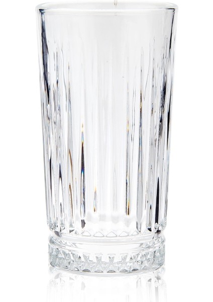 Cam Çizgili Meşrubat Bardağı - Şeffaf - 305 ml