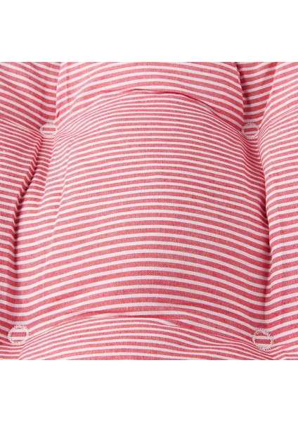 Earthy Hues Ince Çizgili Sandalye Minderi - Ekru / Kırmızı - 43X43 cm fiyatları