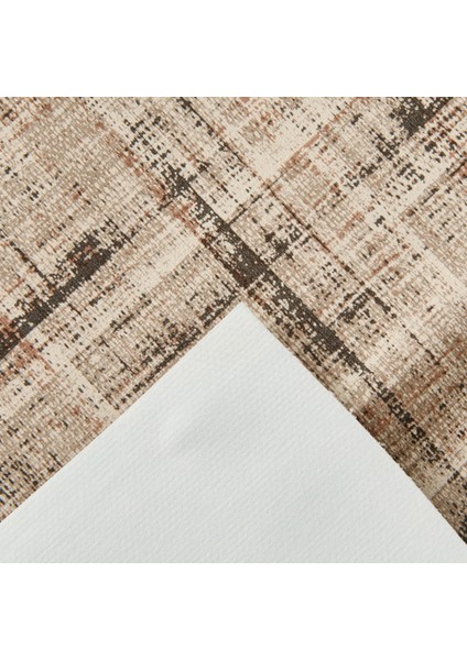 Fibril Pvc Masa Örtüsü - Kahverengi - 140X200 cm