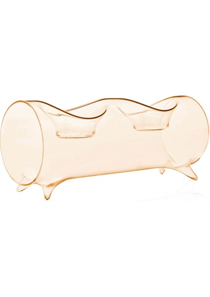 Design 2'li Sıralı Cam Mumluk - Bal