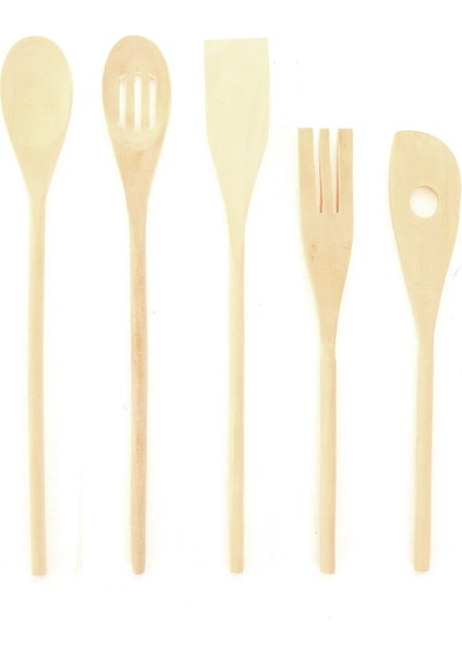 Houseware 5'li Kayın Servis Seti - Bej