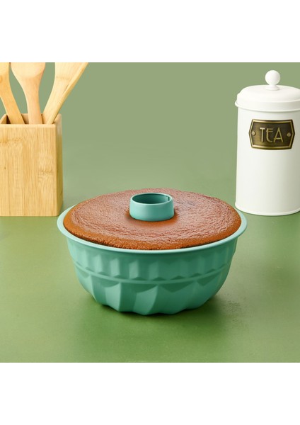 Houseware Borulu Yapışmayan Kek Kalıbı - Turkuaz - 25X10 cm